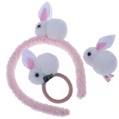 OEM أرنب أفخم عقال Chiliren's Hair Rope Headdress Soft Toy Accessories