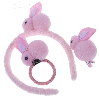 OEM أرنب أفخم عقال Chiliren's Hair Rope Headdress Soft Toy Accessories