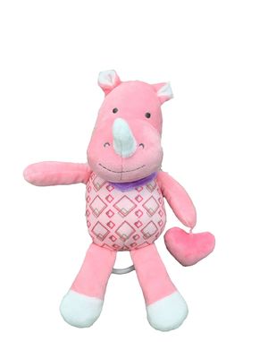 الدمى القطيفة ذات الجرس الموسيقي المهدئ للأطفال مع حلقة معلقة