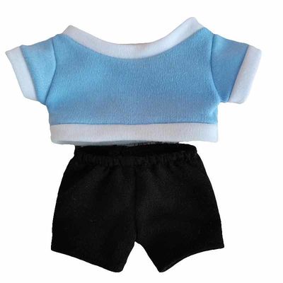 دمية كرتونية لطيفة قصيرة من القطيفة مع حشوة قطن من مادة البولي بروبيلين