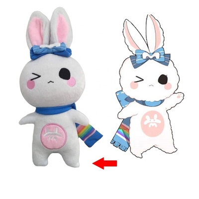 لعبة الأرنب المحشوة القطيفة Kawaii مع شهادة EN71