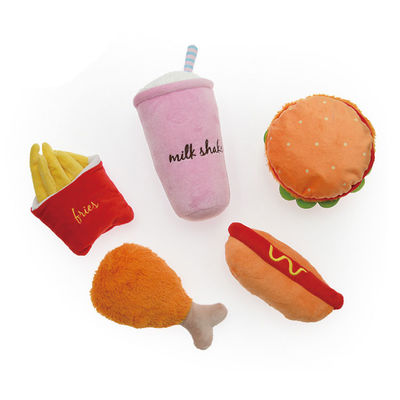 OEM / ODM الغذاء التفاعلية على شكل لعبة القطيفة صار الكلب